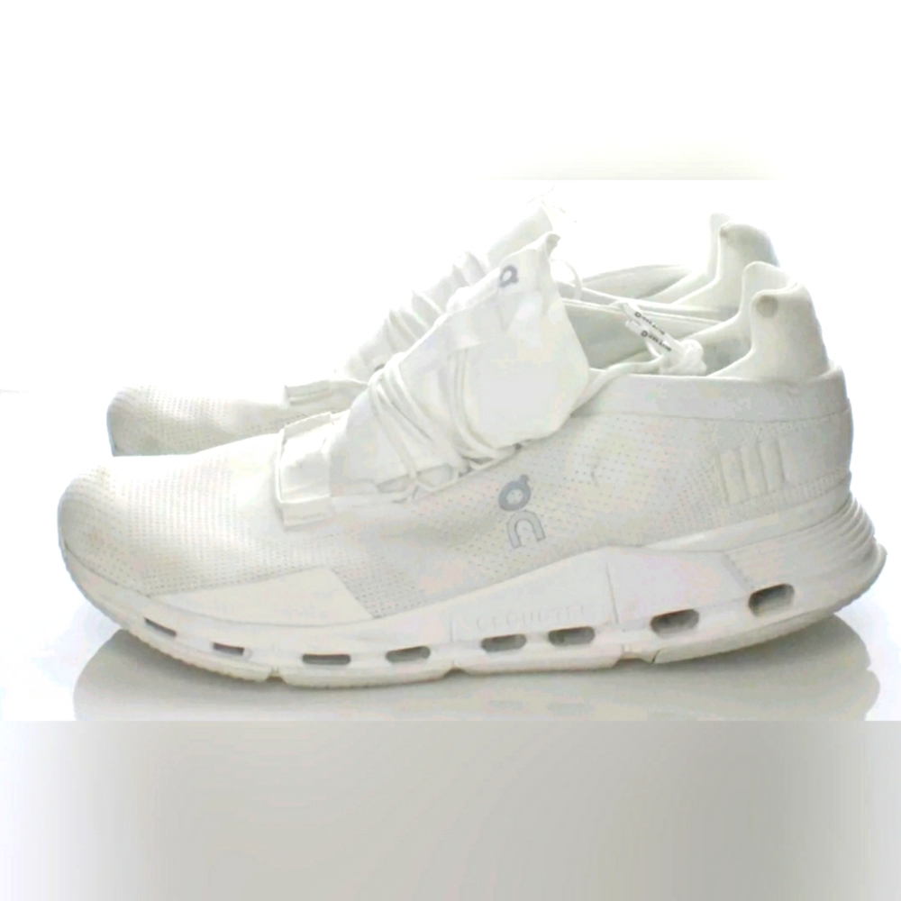 On Cloudnova Mesh Running Sneakers In White Size Men 13 M